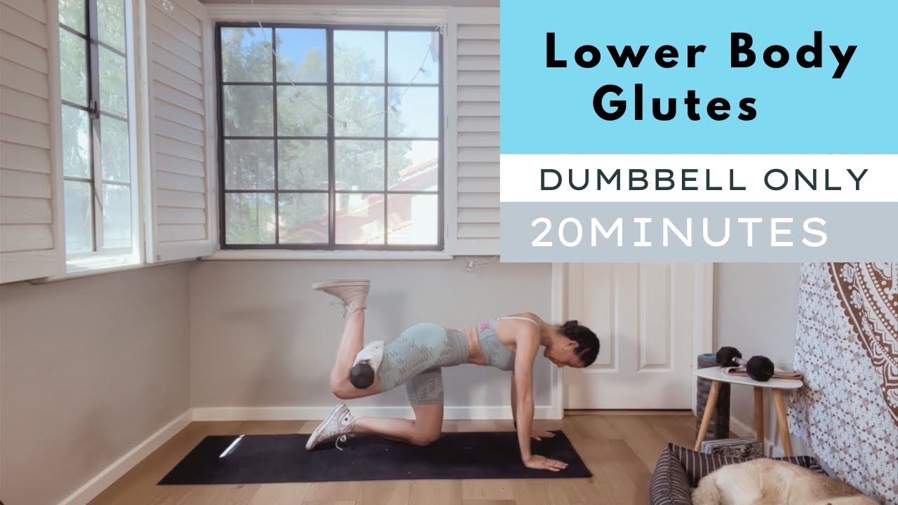 20 Minute | Lower Body And Glutes Strength Workout | Dumbbell Only | No ...