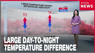 [Weather] Large temperature swings with strong winds expected along the east coast of Gangwon