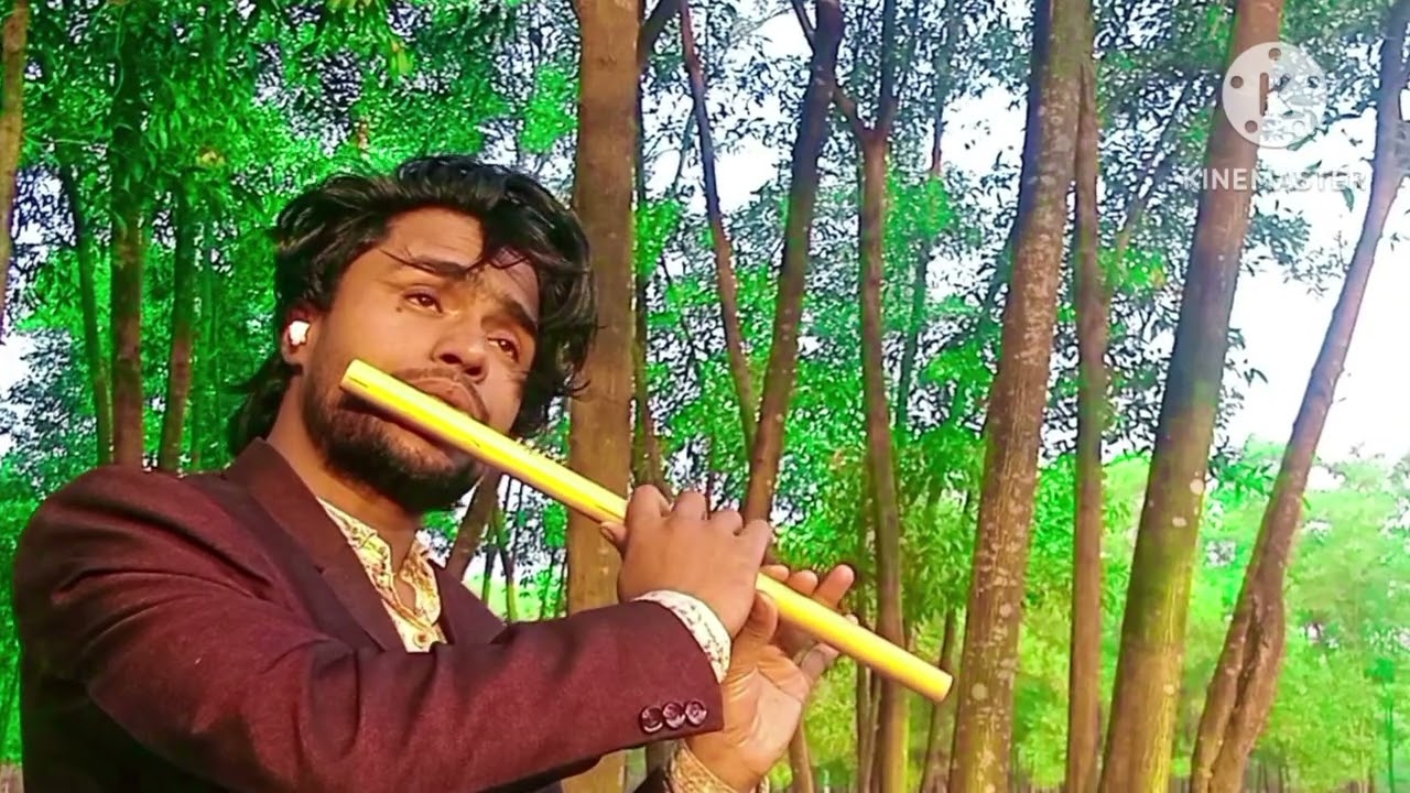 গ্রাম থেকে ভাইরাল! হিন্দি গানে মন মাতানো বাঁশির সুর 💥Village Boy Flute Cover | হিন্দি মিউজিক