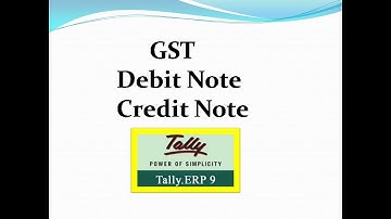 GST Debit note and credit note entry creation  in Tally || Telugu ||