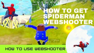 how to get spiderman web shooter | how to use web shooter | how to find | BGMI screenshot 4