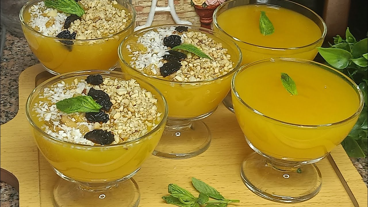 حلي المشمش احلى حاجه ممكن تقدميها في فصل الصيف ساقعه ومنعشه (حلي المشمش)