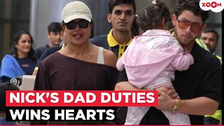Nick Jonas' Sweet Dad Moment With Malti Melts Hearts as Priyanka Chopra Returns to India
