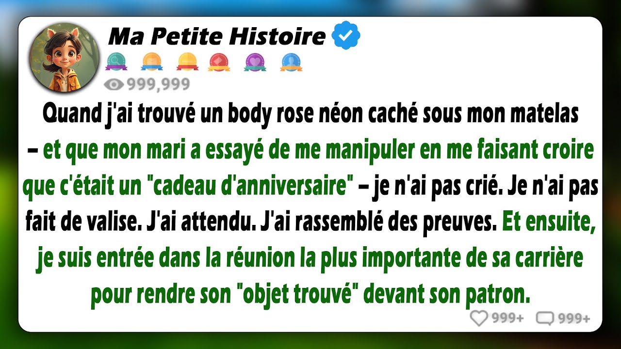 J'ai fait irruption dans sa réunion de direction pour lui rendre la lingerie rose que sa maîtresse..