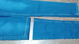 Diy_Cara memotong celana jeans panjang jadi pendek