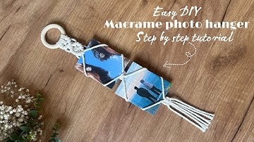 DIY Macrame Photo Hanger | Beginner-Friendly Step-by-Step Tutorial