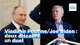 Joe Biden / Vladimir Poutine : deux discours en forme de duel ce mardi