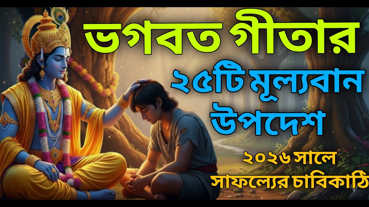২০২৬ সালে সফল হওয়ার ২৫টি মহামন্ত্র | সম্পূর্ণ ভগবত গীতা সার | Gitar Bani | Geeta Saar in Bangla