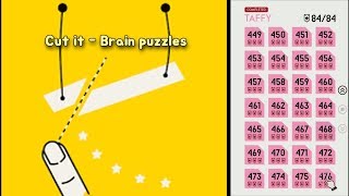 Cut it - brain puzzles(ultra sharp) walkthrough 17.Taffy (449~476 Level) 3star Perfect clear screenshot 4