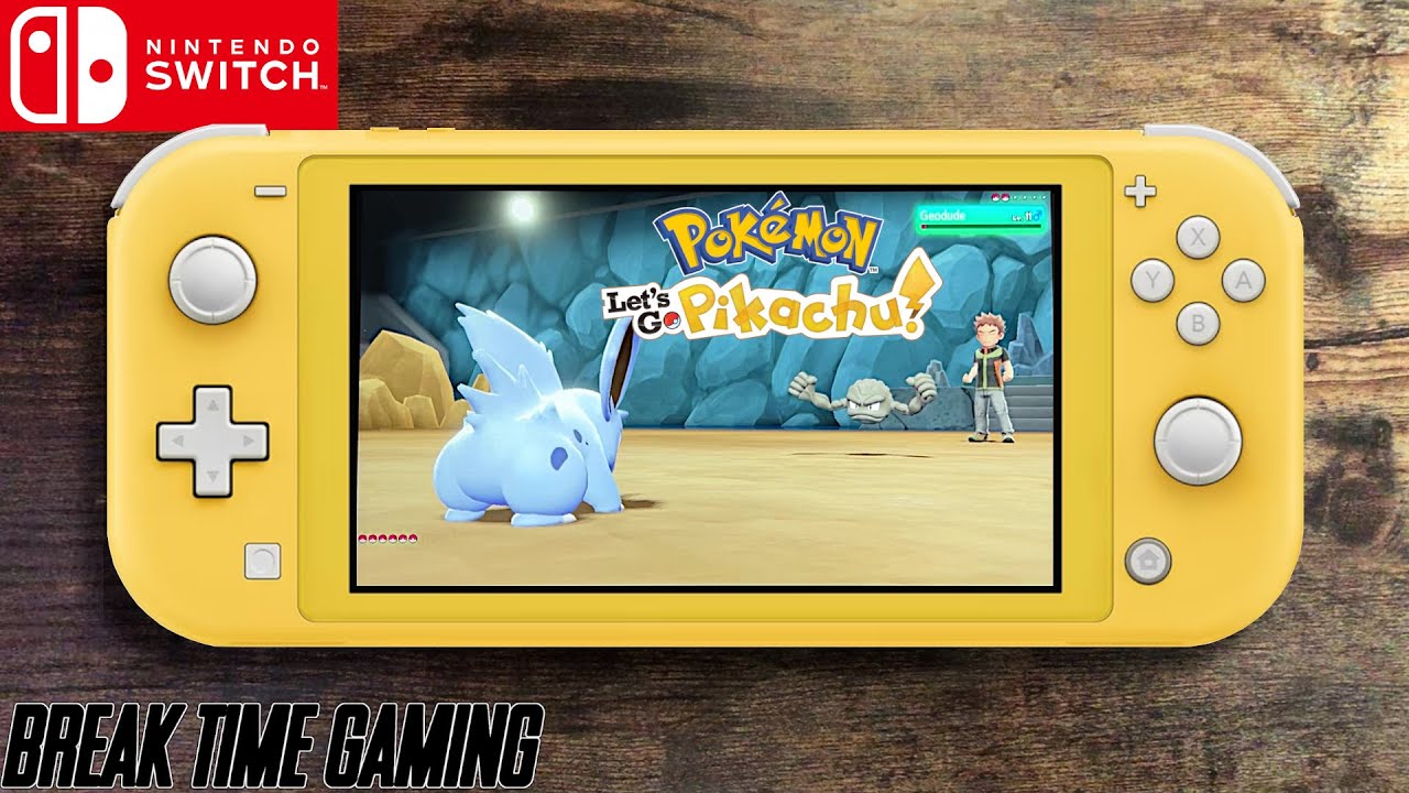 Pokemon Lets Go Pikachu - Nintendo Switch Lite Gameplay - YouTube
