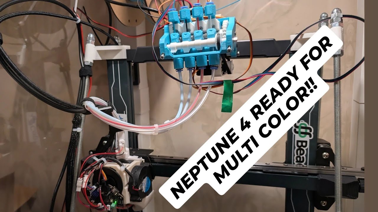 Elegoo NEPTUNE 4 Multi Material PREP AND SETUP - 4 LANE PICO MMU PART 2 ...