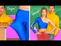 OUTFIT HACKS TO BECOME POPULAR! Girls DIY Clothes Transformation Ideas by Mr Degree