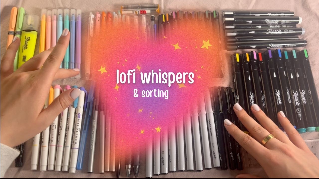 organizing my markers | clicky clacky ASMR