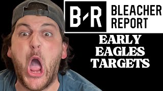 BLEACHER REPORT LIVE: PHILADELPHIA EAGLES WAY TOO EARLY 1ST ROUND DRAFT PICKS!! Philly Eagles Bleacher Report