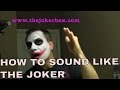 Heath Ledger joker voice impression tutorial: how to sound like the joker