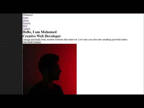 Build a Portfolio Website with HTML & CSS Beginner Friendly