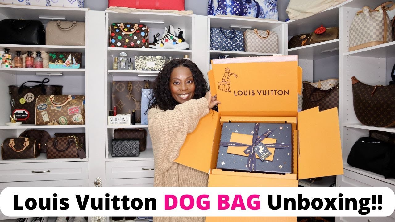 NEW! Louis Vuitton Dog Bag UNBOXING! Limited Edition Pooch NEW! Louis Vuitton Dog Bag UNBOXING! Limited Edition Pooch