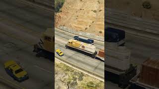 I Put a Train on the Highway in GTA V and This Happened...