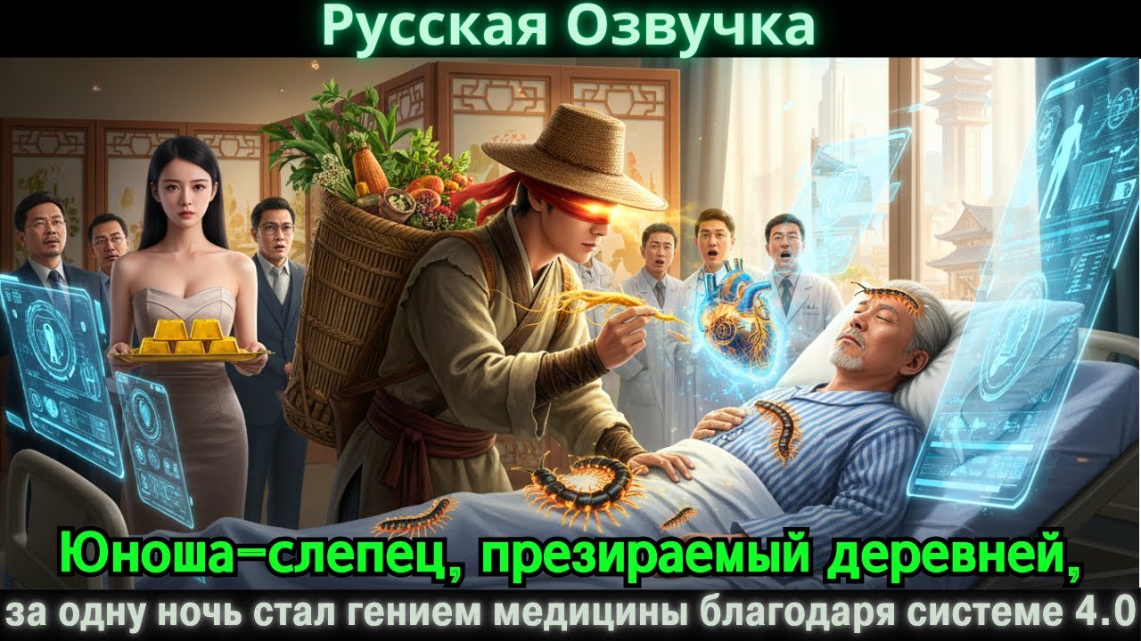 Юноша-слепец, презираемый деревней, за одну ночь стал гением медицины благодаря системе 4.0.