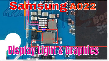 Samsung Galaxy A022 Display Light & Graphics Jumper Diagram | A022 Display Borneo Hardware Solutions