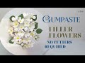 How to make EASY Gumpaste Filler Flowers NO CUTTERS REQUIRED