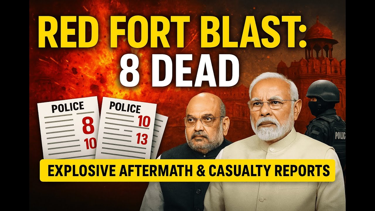 Red Fort Blast: 8 Dead in Delhi Explosion | Update & Aftermath