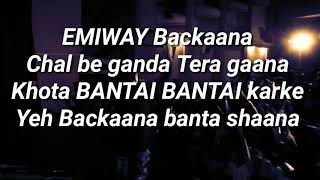 EMIWAY KADAK BAN LYRICS
