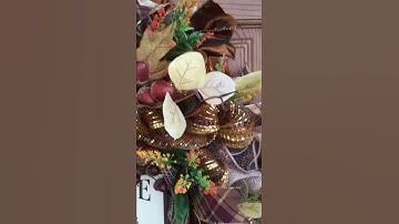 Deco Mesh Fall Wreath