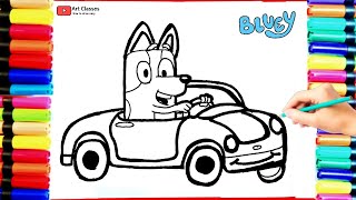 #ブルーイ #ディズニージュニア #ブルーイドローイング ブルーイの描き方 | ブルーイのぬり絵 #blueybingo #blueyfun screenshot 5