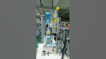 Non Woven 3 Ply Face Mask Making Machine 90pcs/min 0.7MPa 9kw