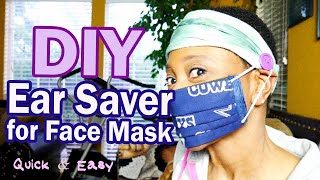 DIY EAR SAVER for FACE MASK / TV Blake Tutorial