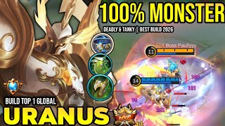 URANUS BEST BUILD 2026 | BUILD TOP 1 GLOBAL URANUS GAMEPLAY | MOBILE LEGENDS✓