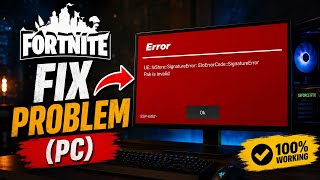 iostore.signature error pak is invalid Fortnite How To Fix | Fortnite error ESP Inst Problem PC