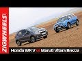 Honda WR V vs Maruti Vitara Brezza | Zigwheels.com