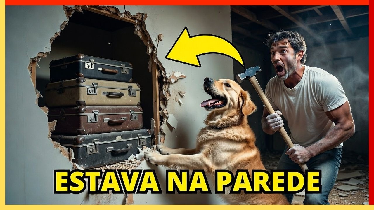 O CACHORRO ARRANHAVA A MESMA PAREDE TODO DIA... Quando o Dono Quebrou o Reboco, CHAMOU A POLÍCIA! 🧱🔨