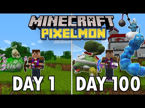 I Spent 100 Days in Minecraft Pixelmon... This is What Happened | Pokemon in Minecraft