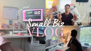 Unpacking New Inventory 📦 | Small Business Office Reset + Supplier Sent Wrong Items