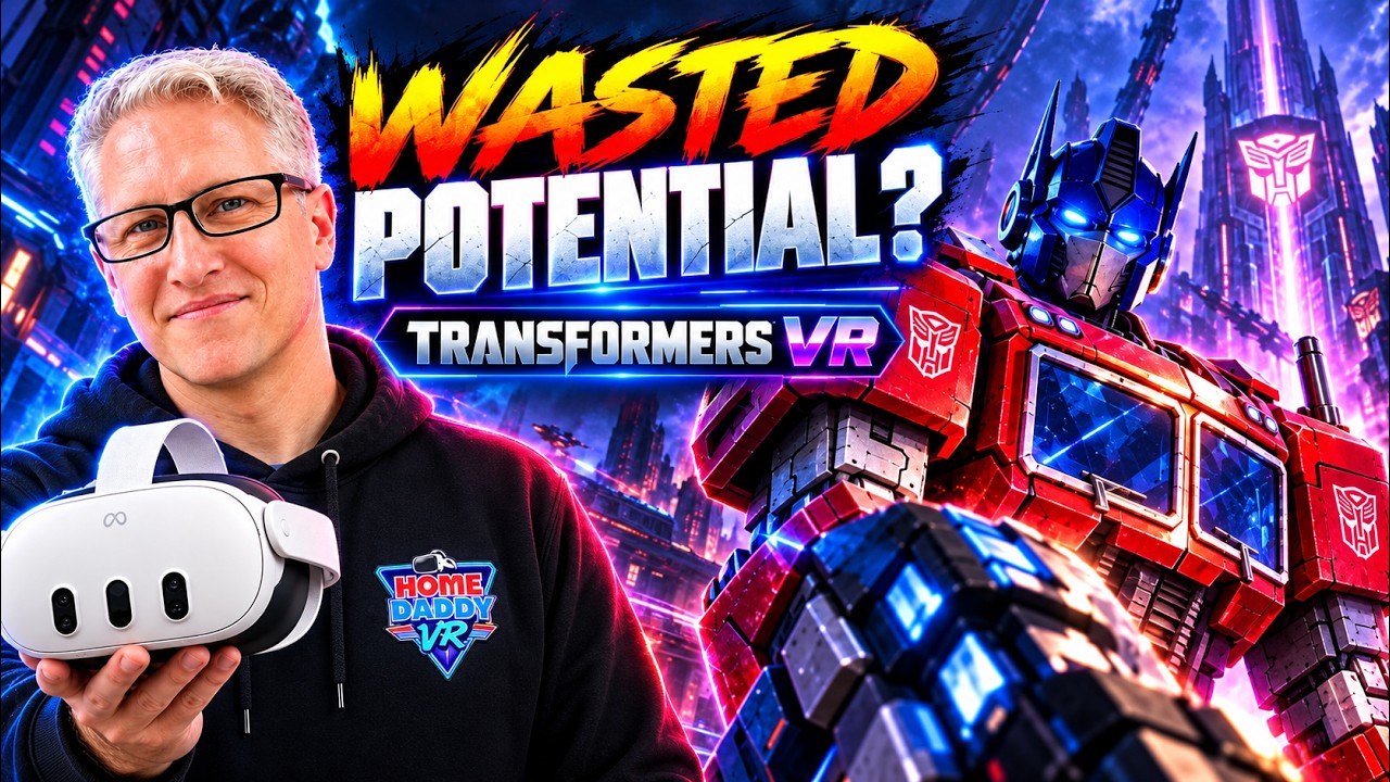 Transformers Beyond Reality Redux thumbnail with Optimus Prime, Bumblebee and Megatron in battle, a Transformers-styled Meta Quest 3 headset, the game logo and the text “THIS IS IT?!”