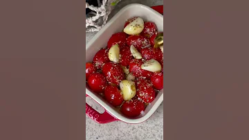 Make These Roasted Tomatoes With Garlic Tomatoes Roastedgarlic Appetizer Recipe Shorts 