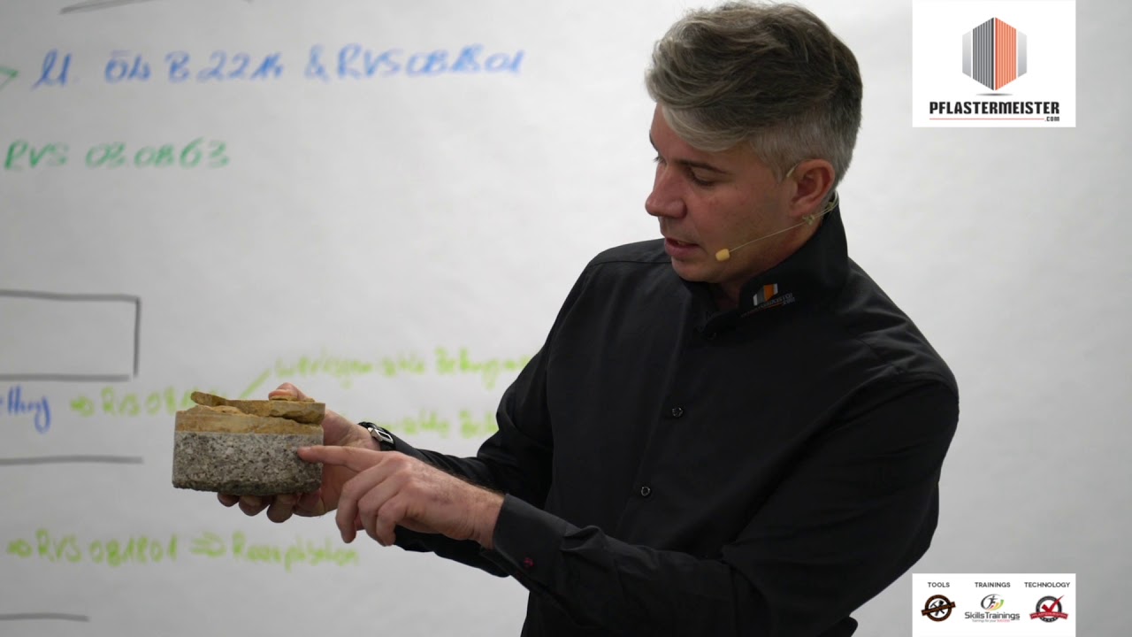 Gebundene Pflasterbauweise