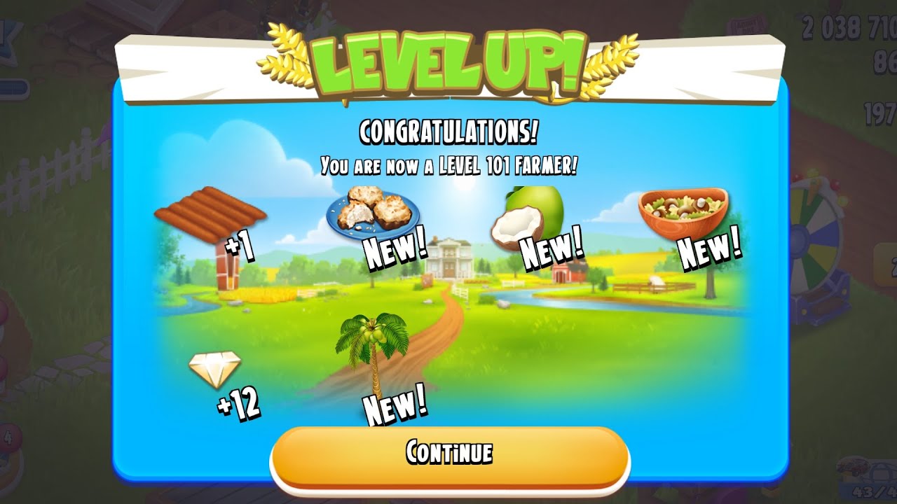New Level Up in Hay Day - Level 101 💜