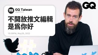 Twitter CoFounder Jack Dorsey Answers Twitter Questions From TwitterGQ Taiwan