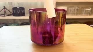8" C#+30 Ruby, Platinum, Celestial Rings 161140 Crystal Tones® Alchemy Singing Bowl
