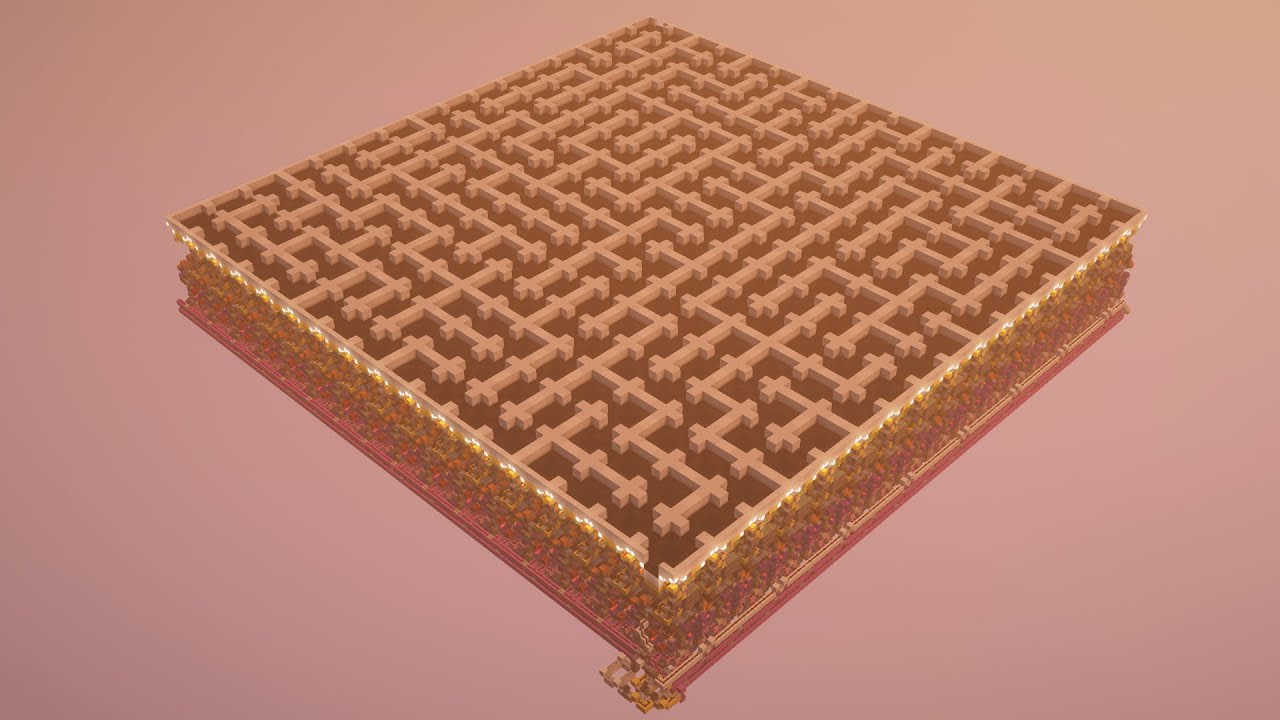 Maze Generator With Only Redstone - YouTube