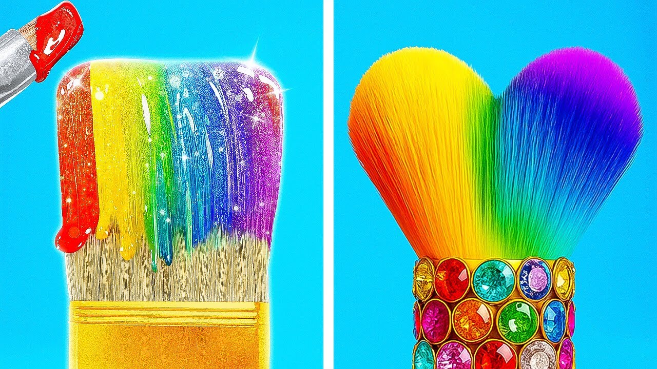 CRAZY ART CHALLENGE|| Awesome Drawing Hacks By 123 GO Like! - YouTube