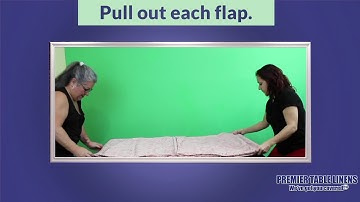Steps to Folding Fitted Tablecloths