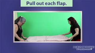 Steps to Folding Fitted Tablecloths