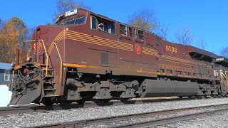 A Dirty "Pennsylvania" Heritage Unit Leads NS Double Stack Train
