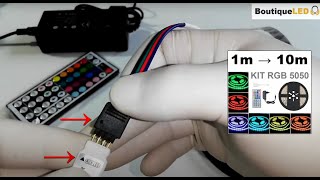 Kit Ruban Led Rgb Mise En Route Test Télécommande Et Installation