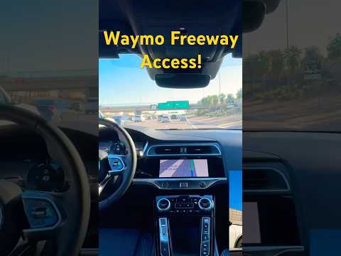 Waymo’s first time driving on the freeway in Phoenix! Check out the full video on our page. #shorts